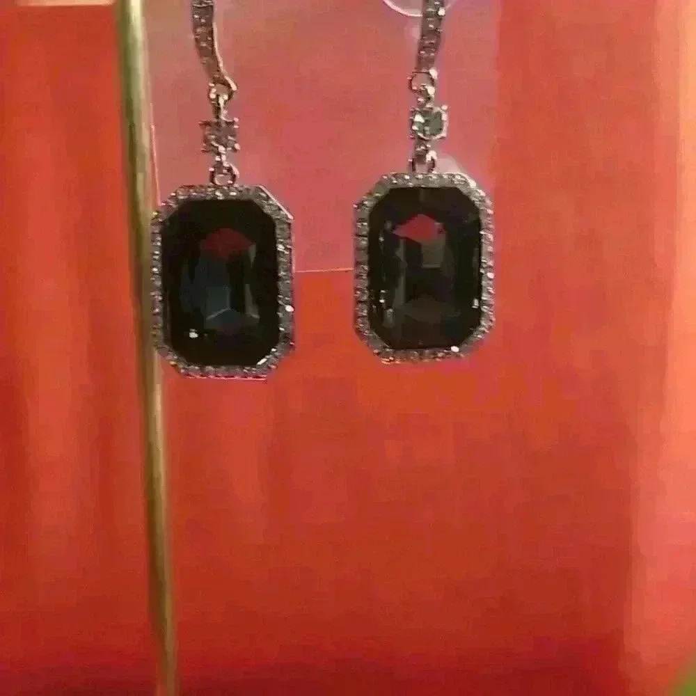 Faux Jeweled Earrings 